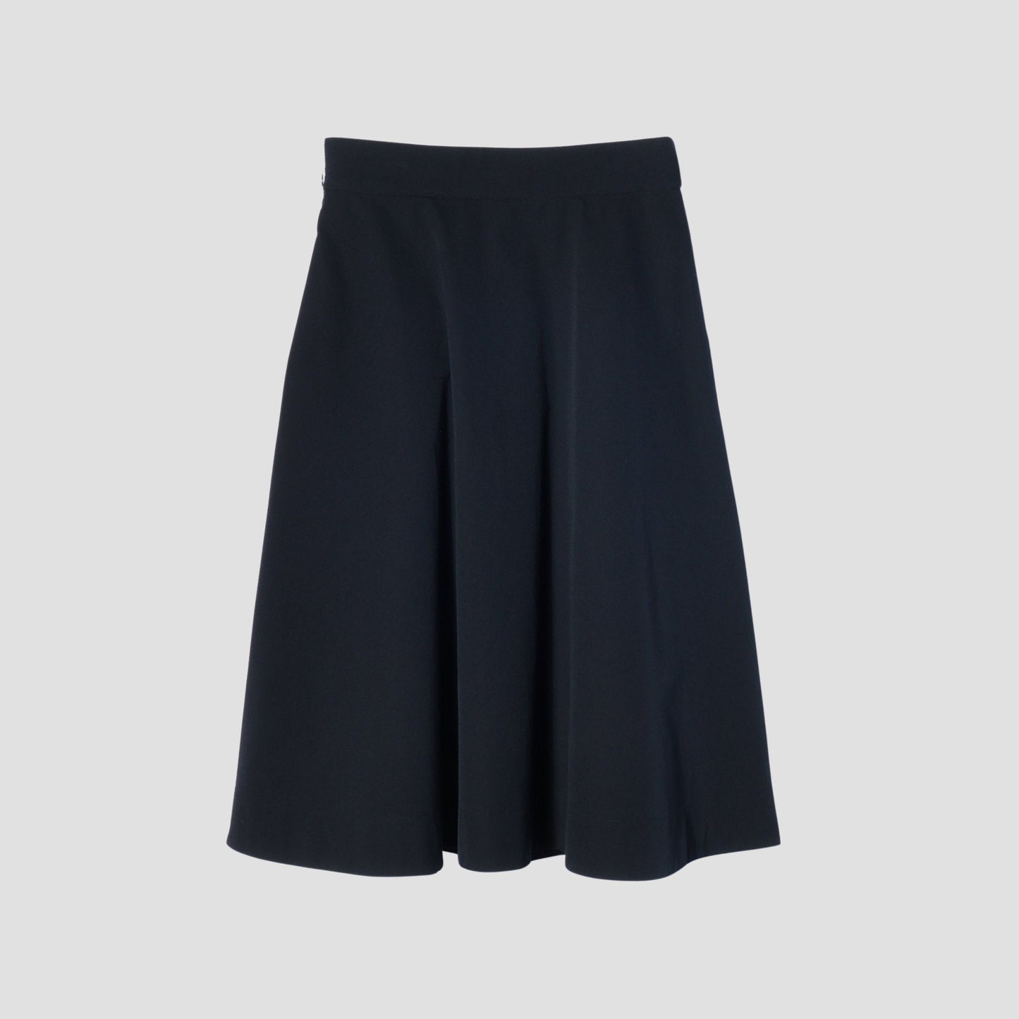 FINE WOOL COTTON TWILL SKIRT