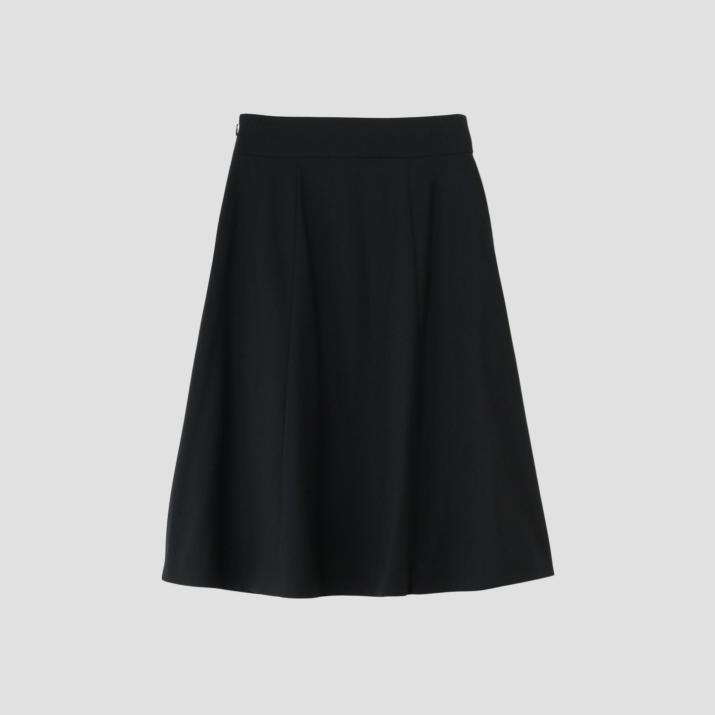 FINE WOOL POPLIN SKIRT