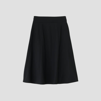 FINE WOOL POPLIN SKIRT