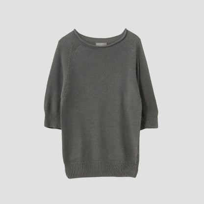 CAST OFF ROLL NECK KNIT