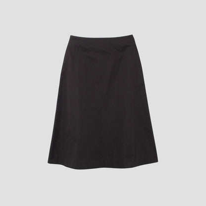 COTTON SATEEN SKIRT