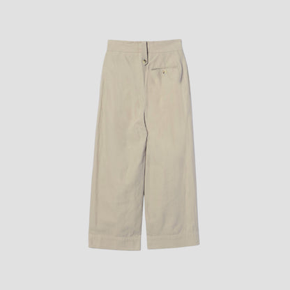 HIGH TWIST COTTON LINEN TROUSERS