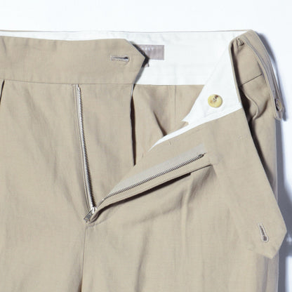 HIGH TWIST COTTON LINEN TROUSERS
