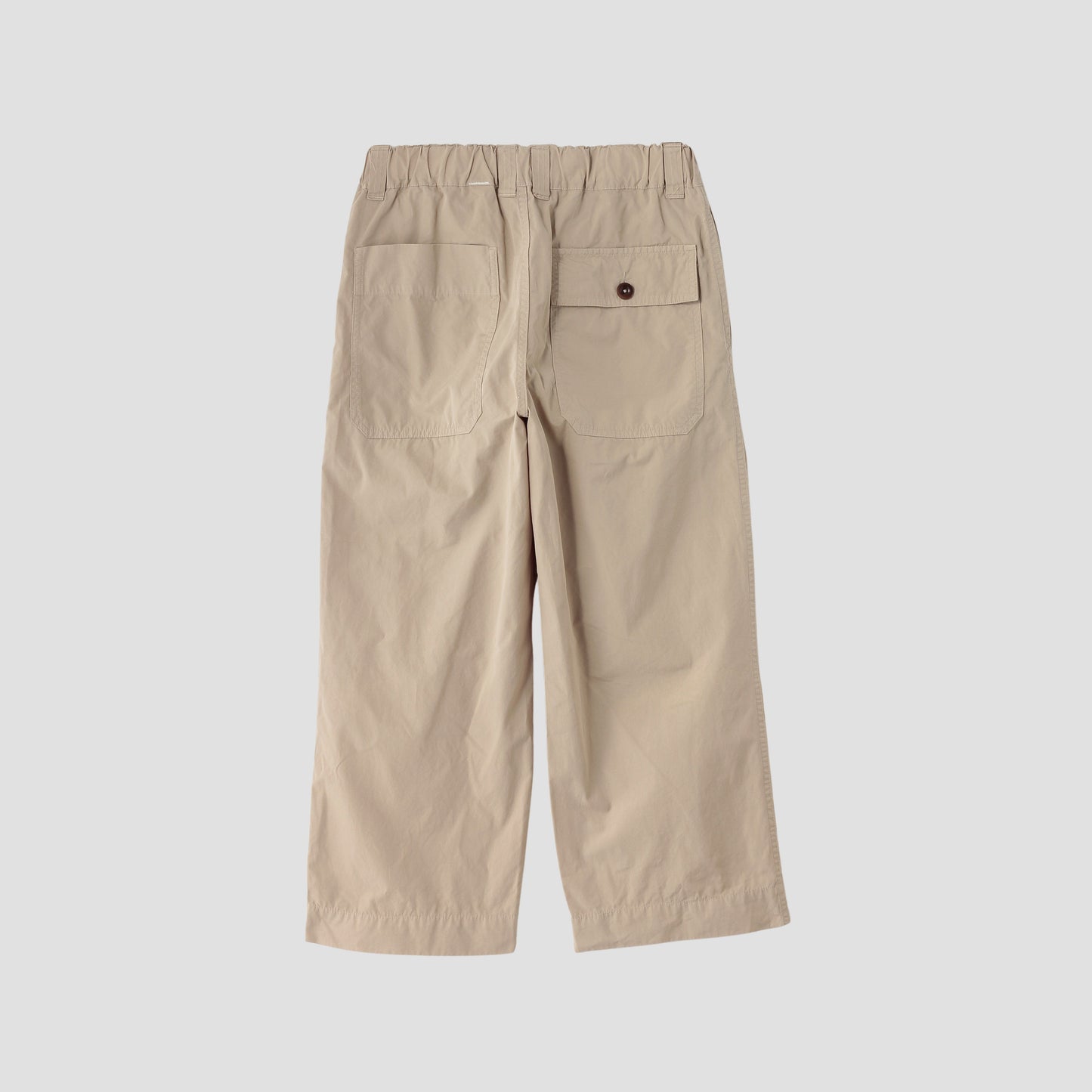 FINE COMPACT COTTON POPLIN TROUSERS