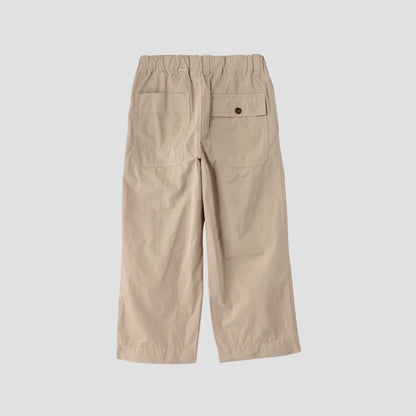 FINE COMPACT COTTON POPLIN TROUSERS