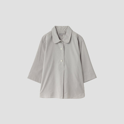 FINE STRIPE COTTON SILK SHIRT