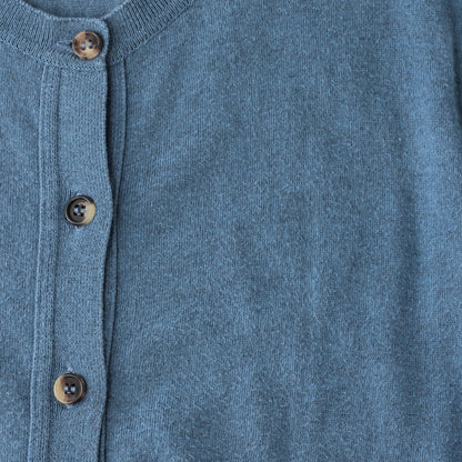 SEA ISLAND COTTON HIGH RIB CARDIGAN KNIT