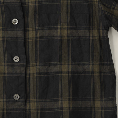 LARGE CHECK LINEN SHIRT