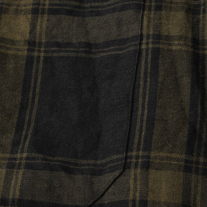 LARGE CHECK LINEN SHIRT