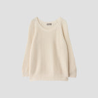 LINEN COTTON RIB JUMPER KNIT