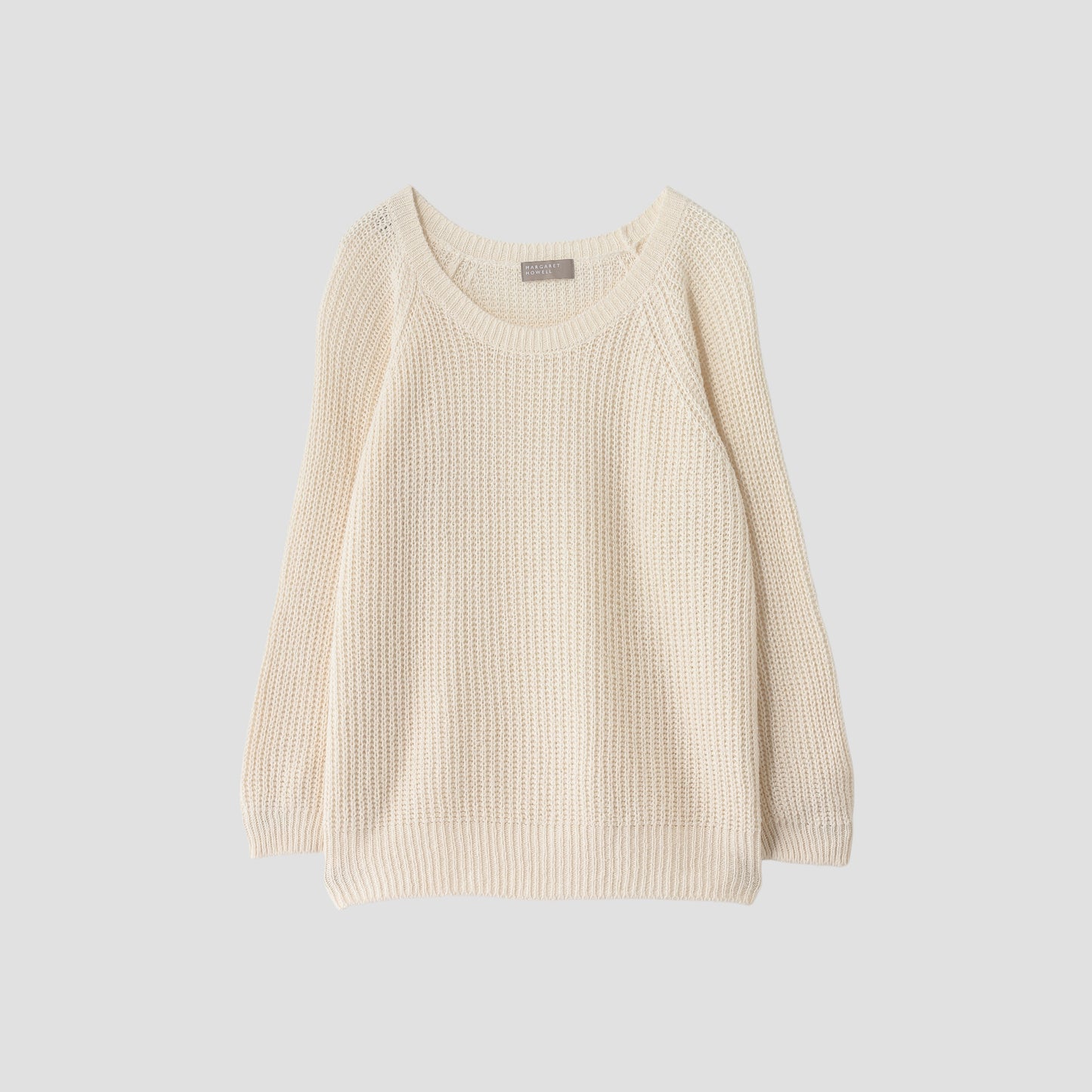 LINEN COTTON RIB JUMPER KNIT