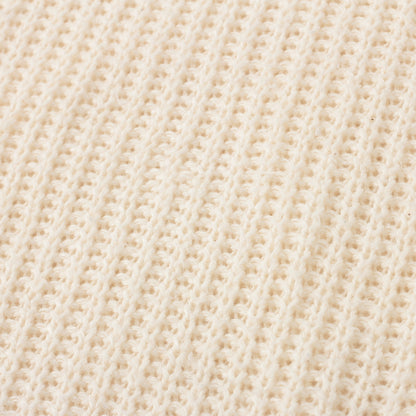 LINEN COTTON RIB JUMPER KNIT