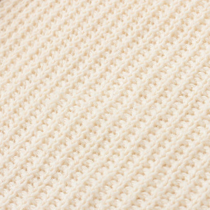 LINEN COTTON RIB JUMPER KNIT