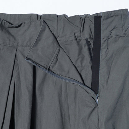 WASHED COTTON POPLIN TROUSERS