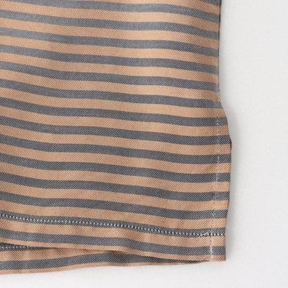 SILK COTTON DECKCHAIR STRIPE SHIRT