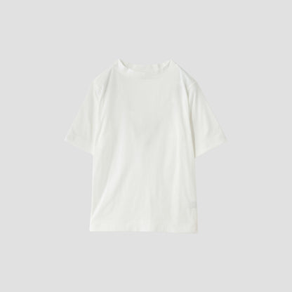 COTTON HIGH NECK T JERSEY