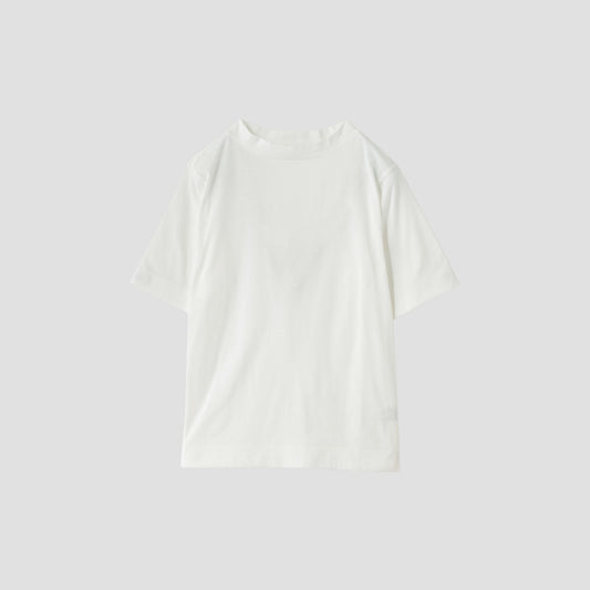 COTTON HIGH NECK T JERSEY