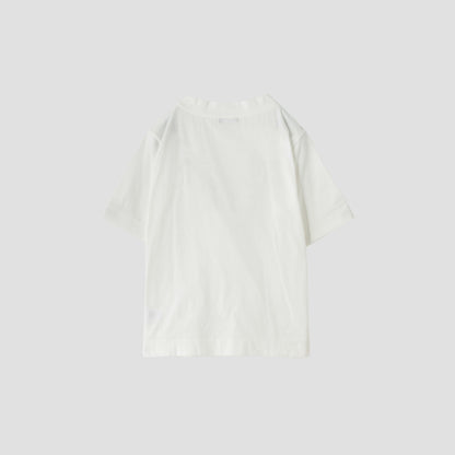 COTTON HIGH NECK T JERSEY