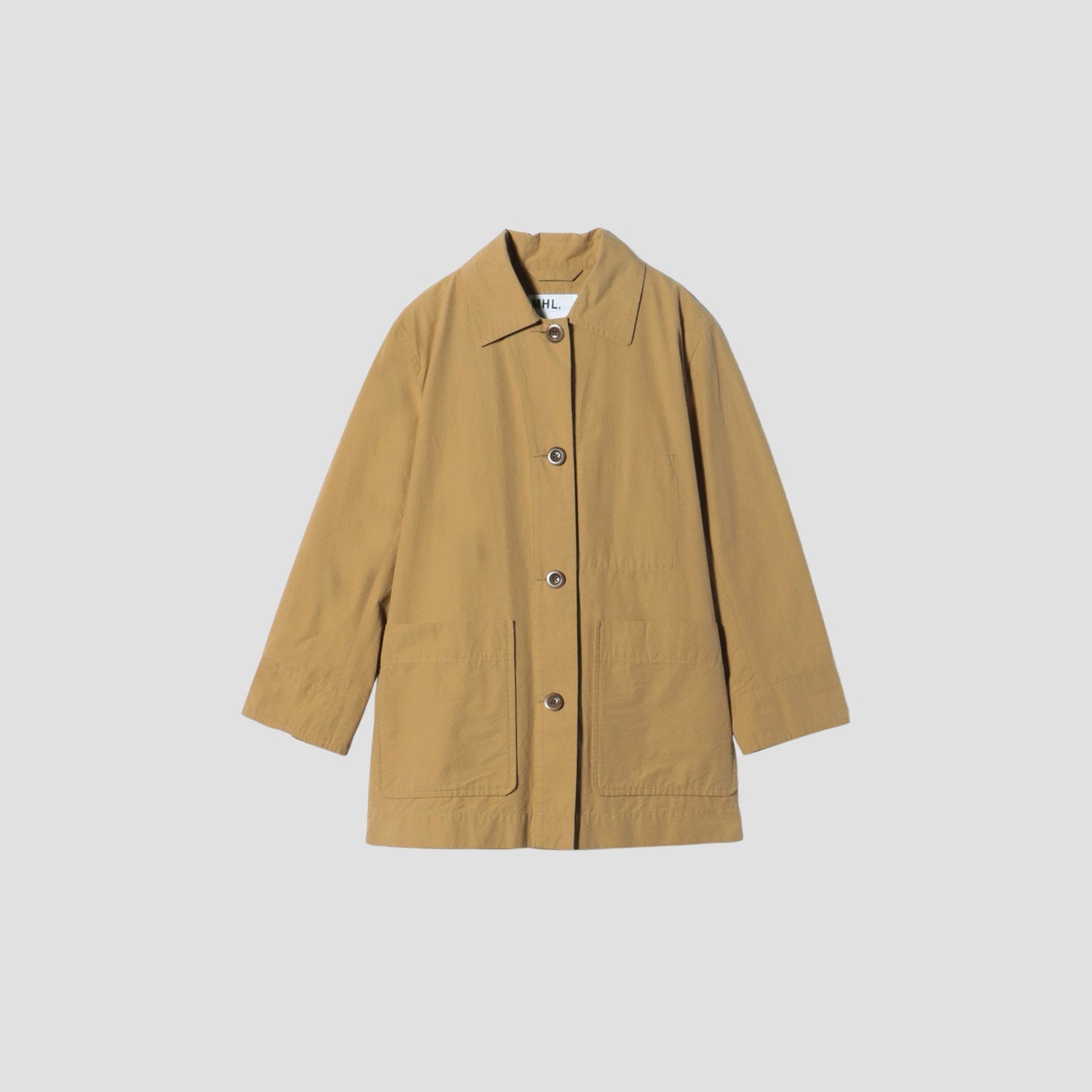 WASHED COTTON POPLIN COAT