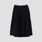 SOFT TWISTED YARN DYE COTTON SKIRT