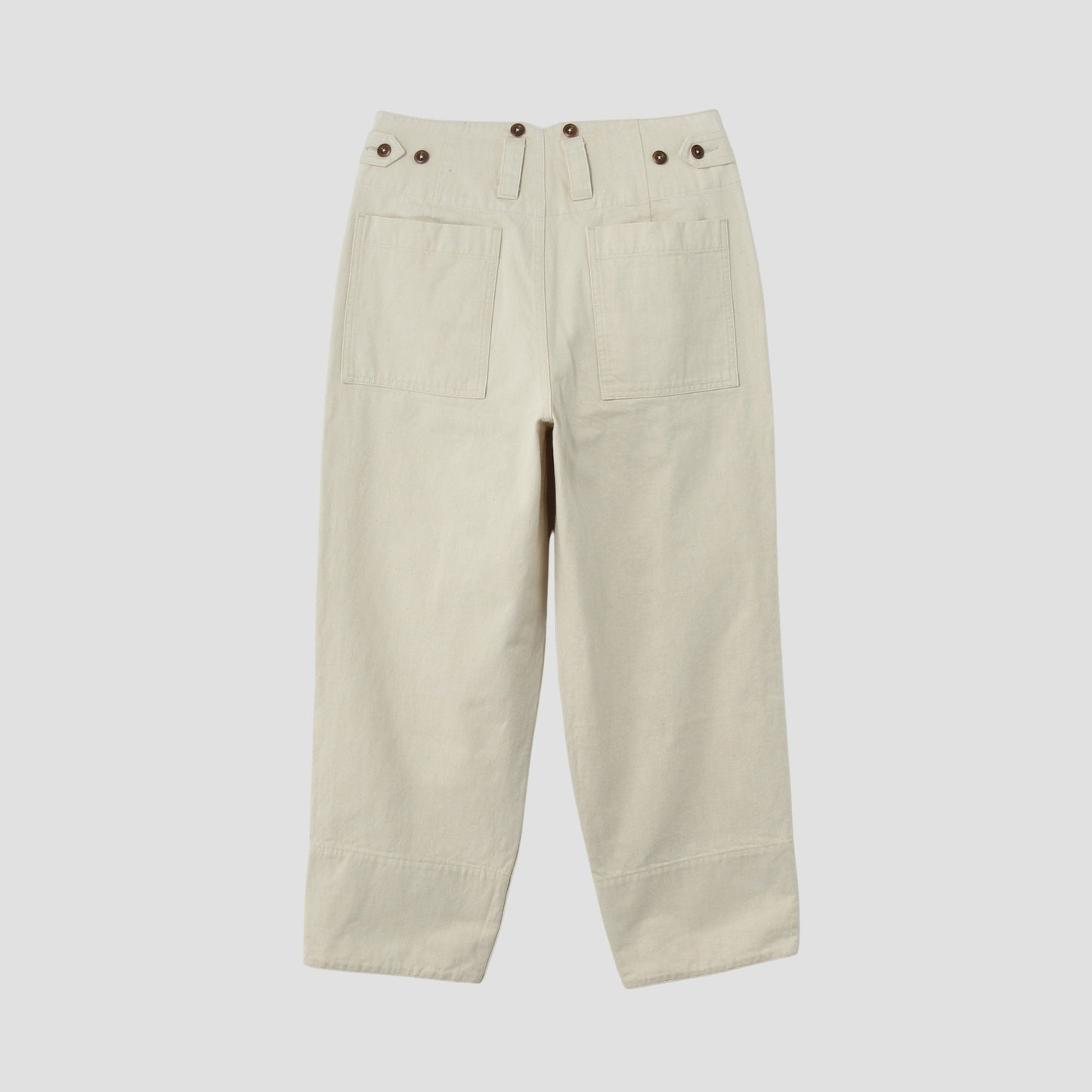 NATURAL DENIM TROUSERS