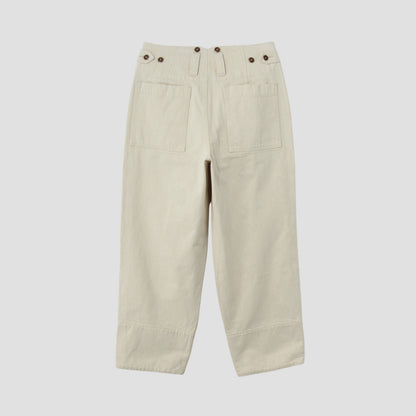 NATURAL DENIM TROUSERS