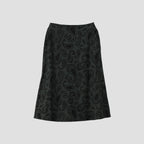 PAISLEY COTTON SILK TWILL SKIRT