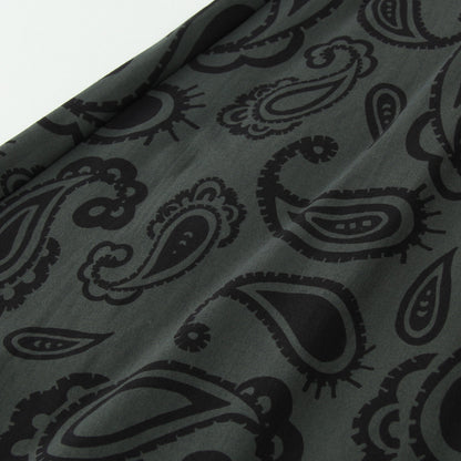 PAISLEY COTTON SILK TWILL SKIRT