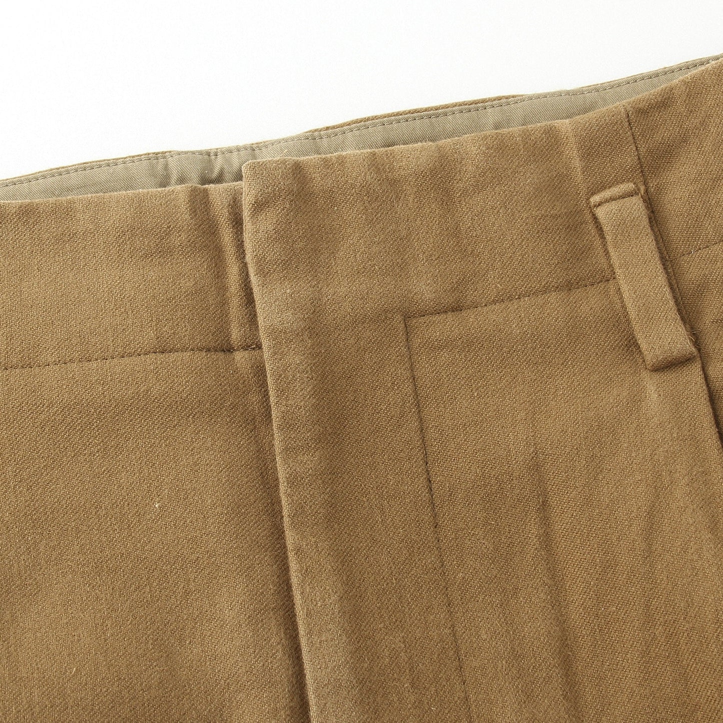 WASHED COTTON TWILL TROUSERS