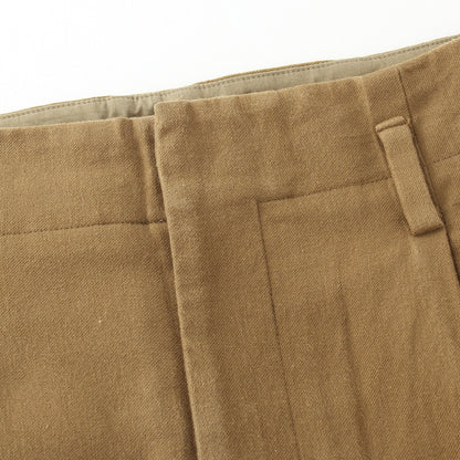 WASHED COTTON TWILL TROUSERS