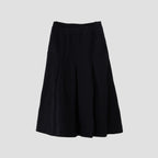 SOFT TWISTED YARN DYE COTTON SKIRT