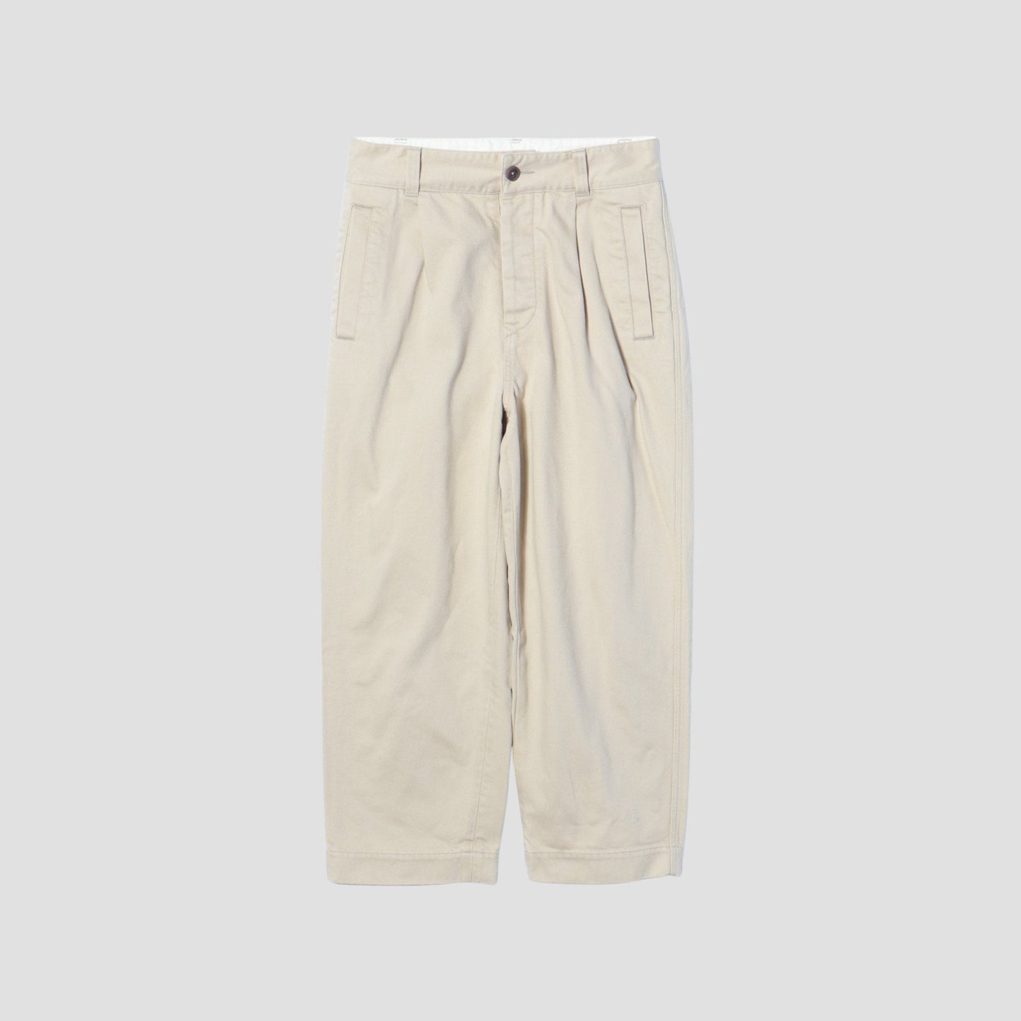 BRUSHED BACK COTTON TWILL TROUSERS