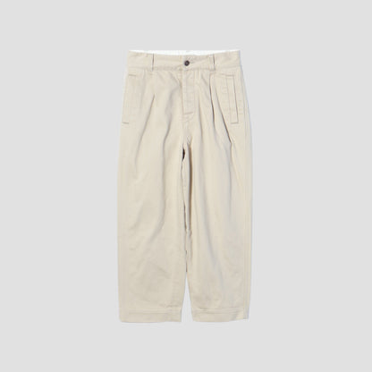 BRUSHED BACK COTTON TWILL TROUSERS