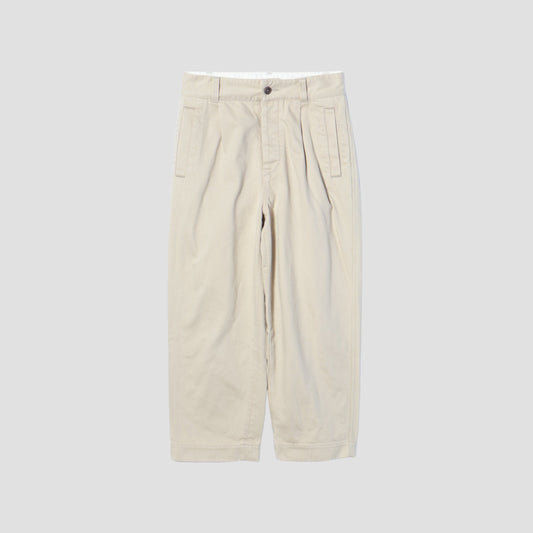 BRUSHED BACK COTTON TWILL TROUSERS