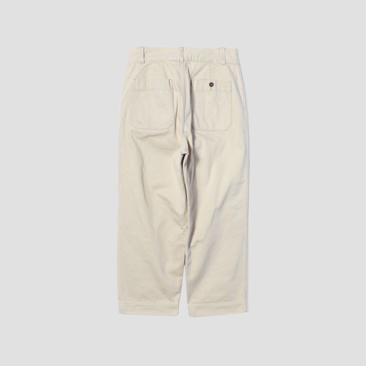 BRUSHED BACK COTTON TWILL TROUSERS