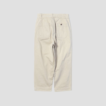 BRUSHED BACK COTTON TWILL TROUSERS