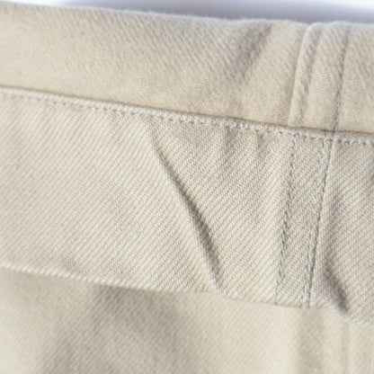 BRUSHED BACK COTTON TWILL TROUSERS