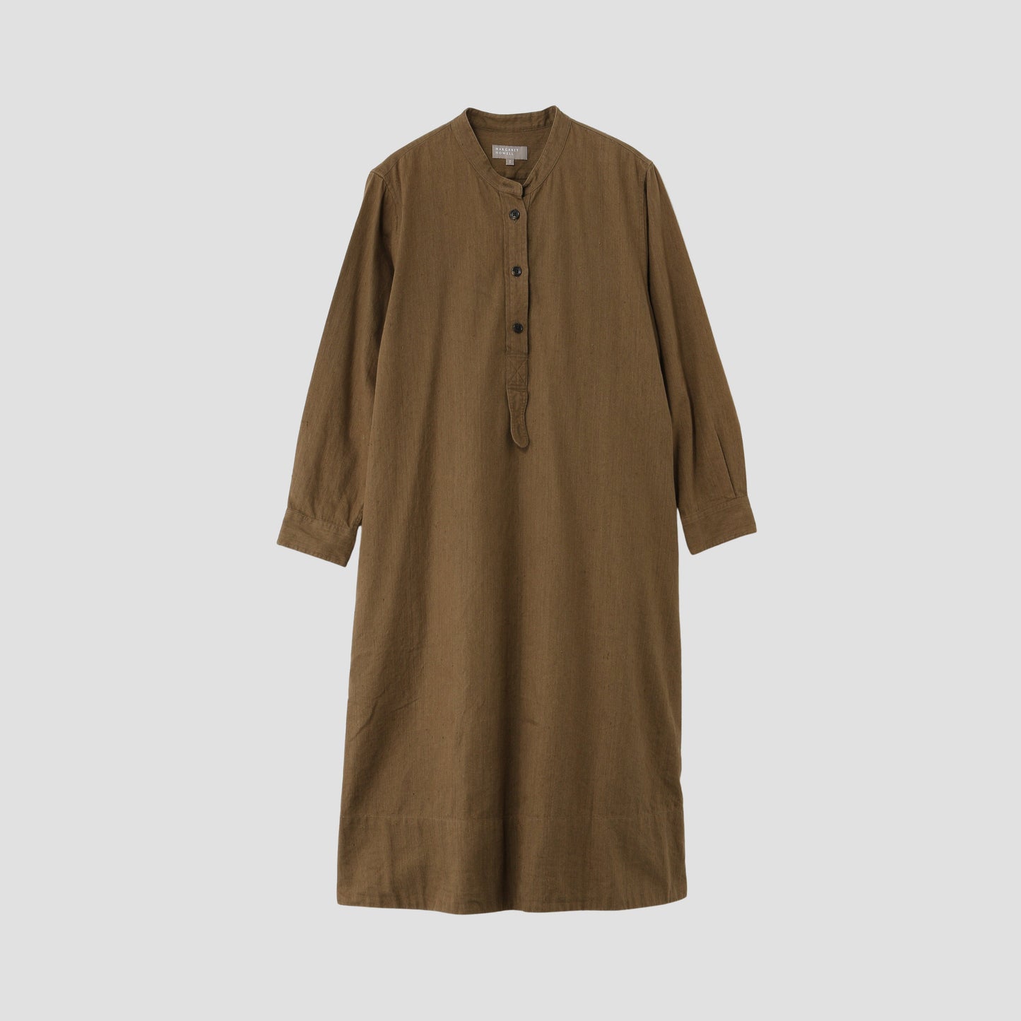 FADED LINEN COTTON TWILL DRESS