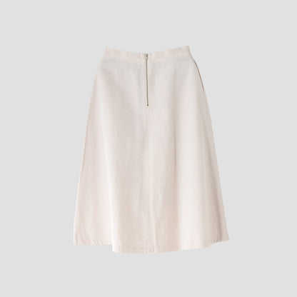 HIGH TWIST COTTON LINEN SKIRT
