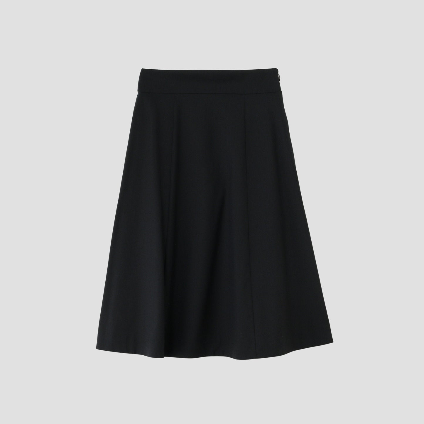 FINE WOOL POPLIN SKIRT