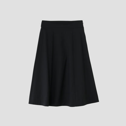 FINE WOOL POPLIN SKIRT