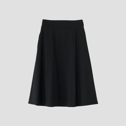 FINE WOOL POPLIN SKIRT