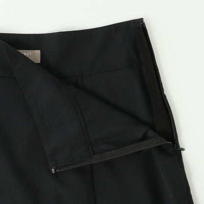 FINE WOOL POPLIN SKIRT
