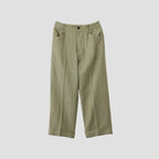 WOOL LINEN HOPSACK TROUSERS