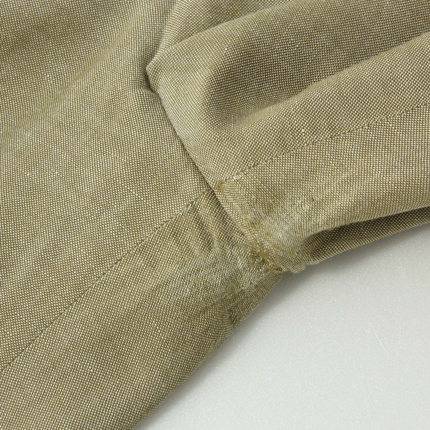 WOOL LINEN HOPSACK TROUSERS