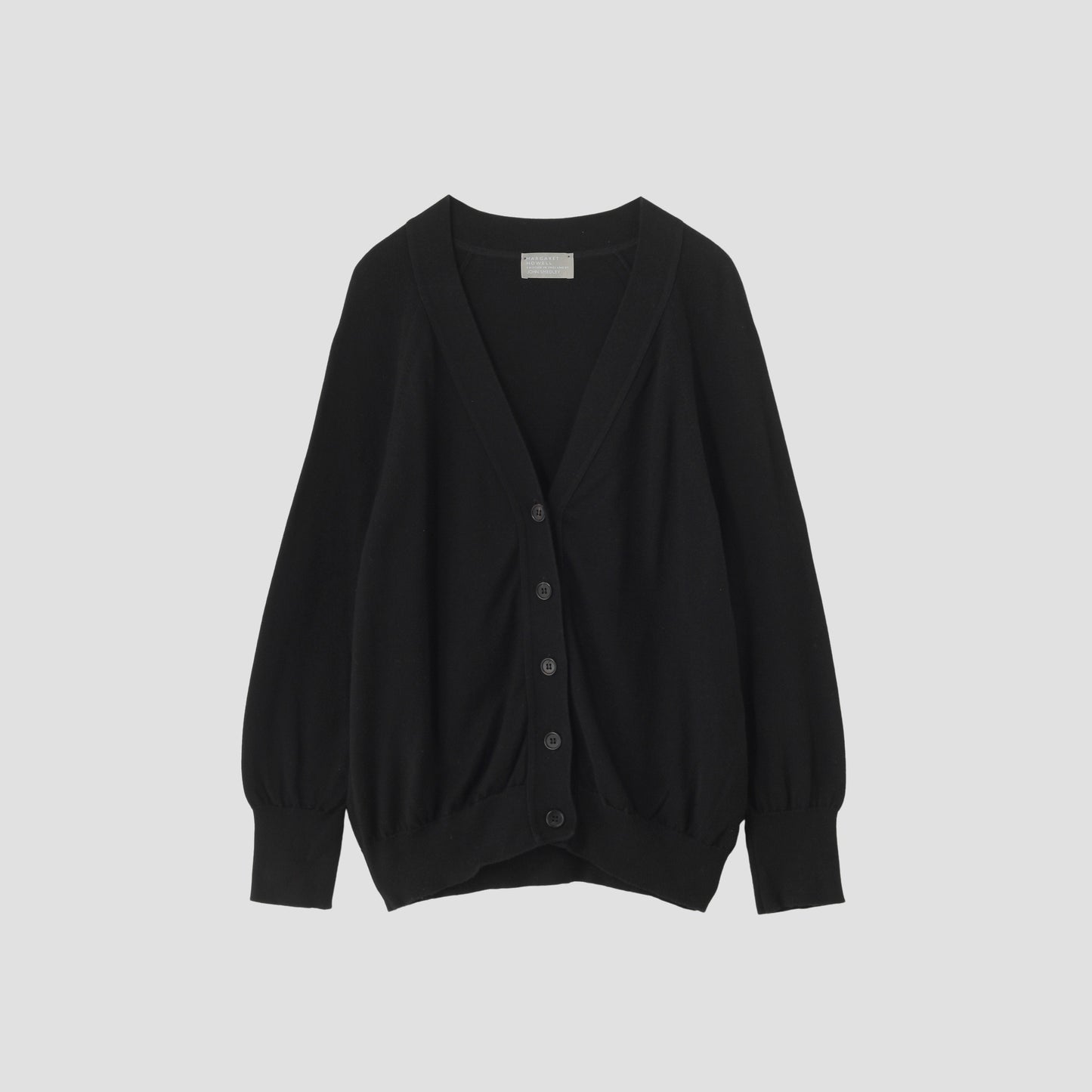 RELAXED V NECK CARDIGAN KNIT