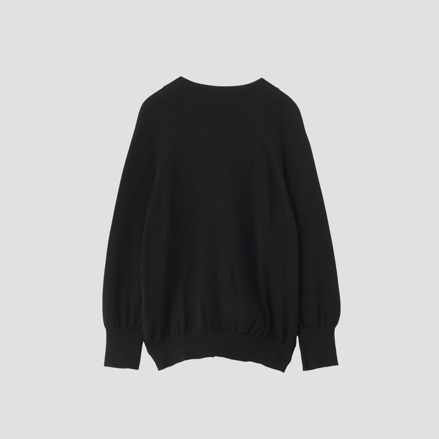 RELAXED V NECK CARDIGAN KNIT