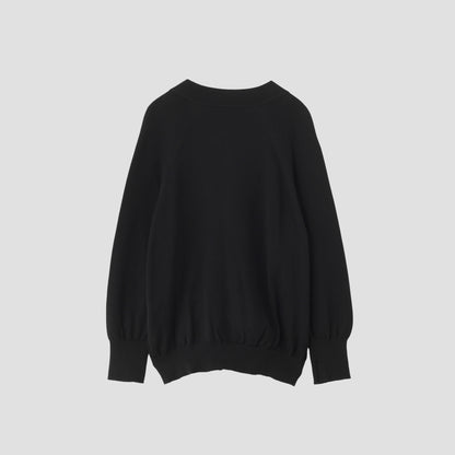 RELAXED V NECK CARDIGAN KNIT