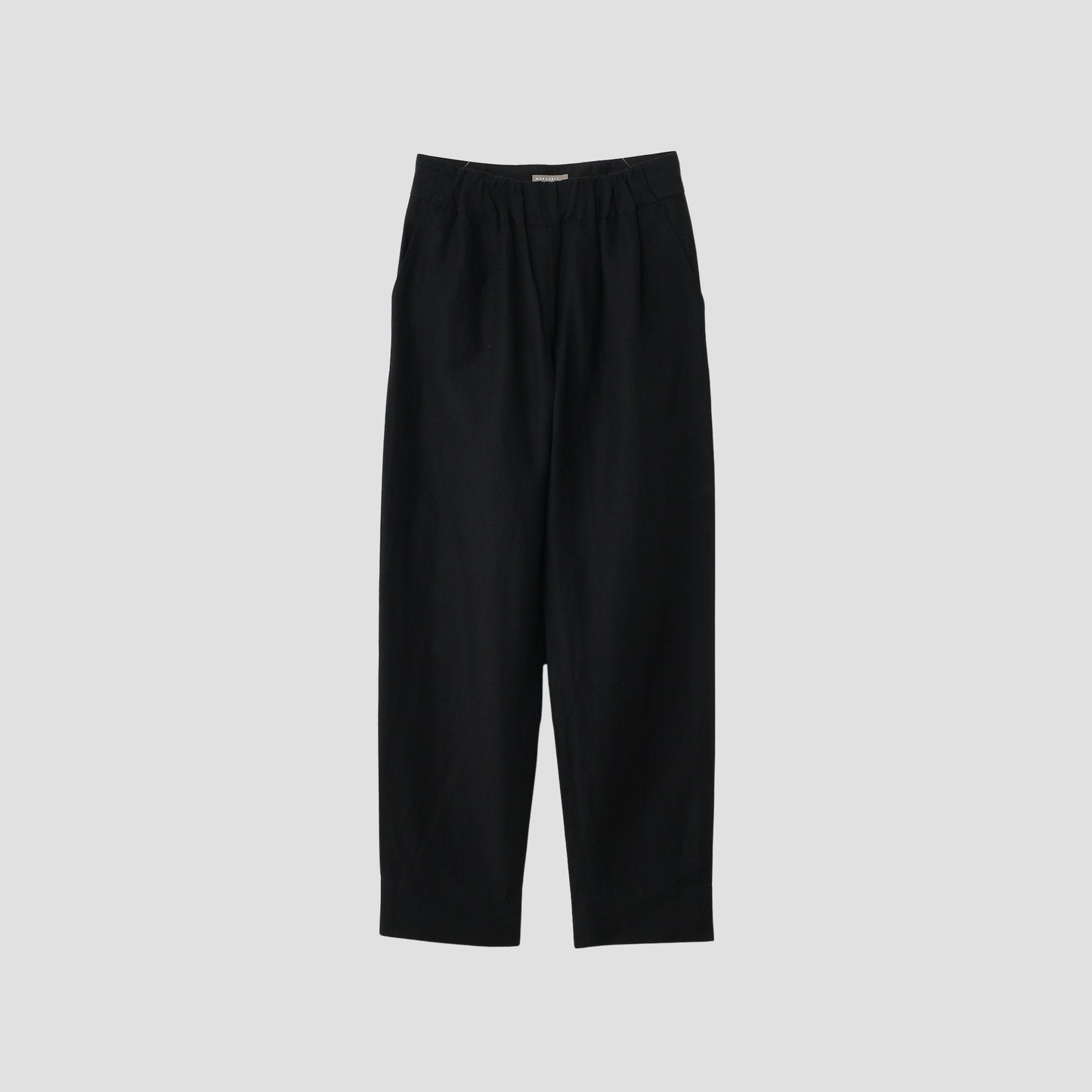 PLAINWEAVE WOOL LINEN TROUSERS