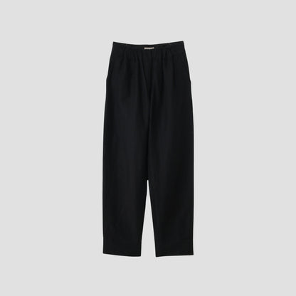 PLAINWEAVE WOOL LINEN TROUSERS